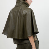 Leather Poncho Jacket