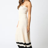 Pleated Knit Maxi Dress