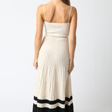 Pleated Knit Maxi Dress