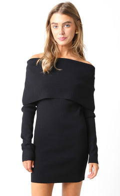 Off Shoulder Sweater Dress