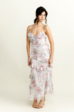 Floral Ruffle Maxi Dress