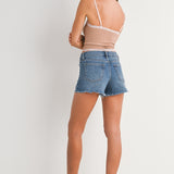 Just Black - Comfort Stretch Fray Short