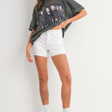 Just Black - Soft Stretchy High Rise Short
