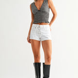 Just Black - Tied Waist Micro Short