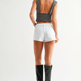 Just Black - Tied Waist Micro Short