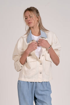 Collared Denim Jacket