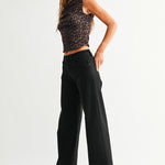 Just Black - HR Full Length Straight Jean - black, womens jean collection