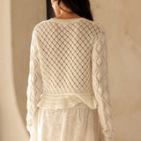 Cardigan With Peplum Bottom