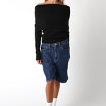 Off The Shoulder Sweater - black, womens sweater collection
