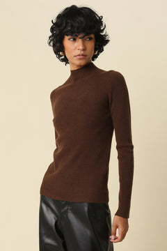 Long Sleeve Mock Neck Sweater Top
