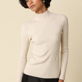 Long Sleeve Mock Neck Sweater Top