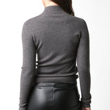 Long Sleeve Mock Neck Sweater Top