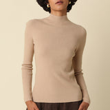 Long Sleeve Mock Neck Sweater Top