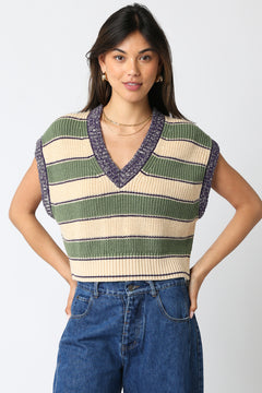 Striped Sweater Vest