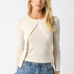 Button Up Cardigan - ecru, womens cardigan collection