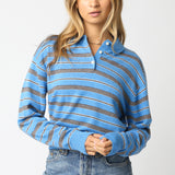 Collared Multi Stripe Sweater