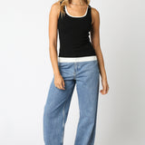 Double Layer Scoop Neck Tank