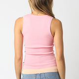 Double Layer Scoop Neck Tank