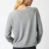 Light Crew Neck Sweater - grey, womens sweater collection