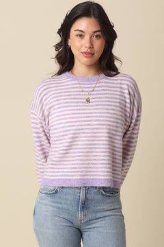 Wool Knit Stripe Sweater