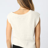 Sleeveless Knit Sweater Vest