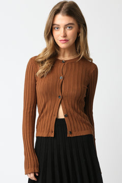 Long Sleeve Button Front Sweater