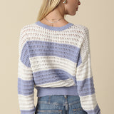 Striped Crochet Sweater