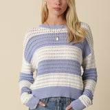 Striped Crochet Sweater