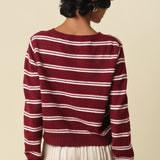 Stripe Button Down Cardigan