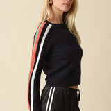 Side Stripe Sweater