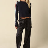 Side Stripe Sweater