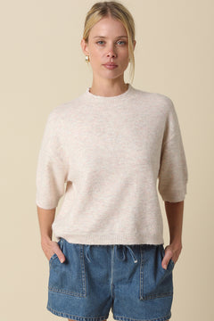 Short Sleeve Cropped Sweater