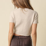 Short Sleeve Knit Sweater