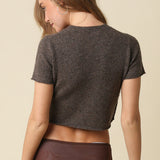 Short Sleeve Knit Sweater