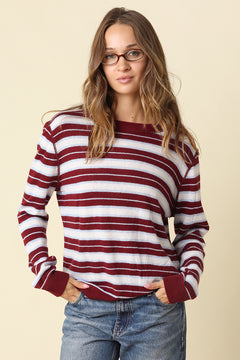 Stripe Crewneck Sweater