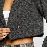 Tweed Cropped Blazer