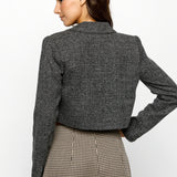 Tweed Cropped Blazer