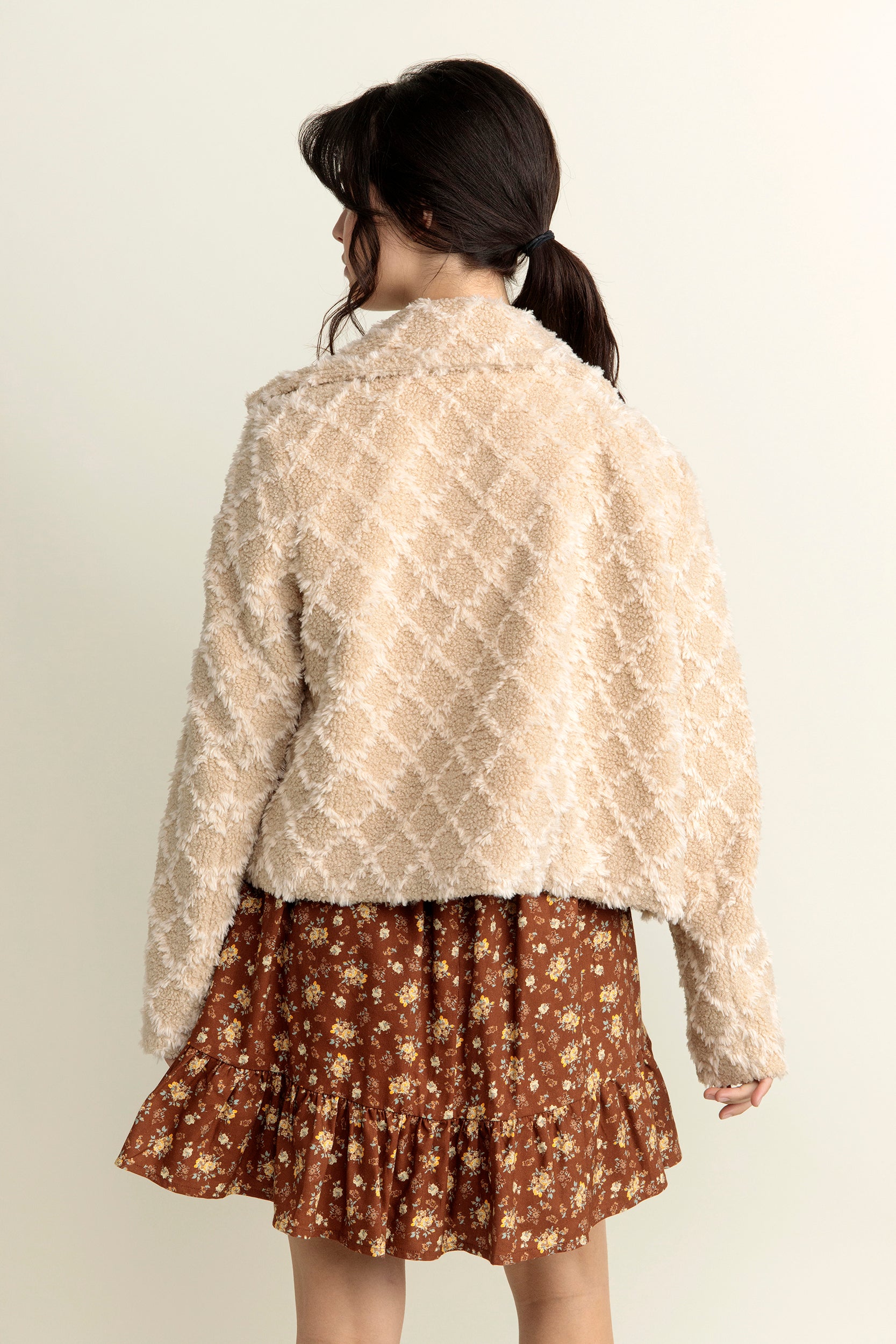 Cropped Jacket - Beige, Women's Jackets Collection
