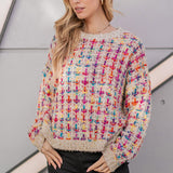 Tweed Pullover Knit Sweater