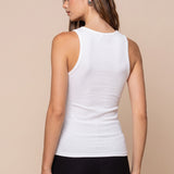 Rim V-Neck Lace Tank Top