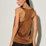 Satin Racerback Tank