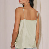 Satin Lace Sleeveless Cami
