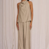 Halter Neck Top and Pant Set