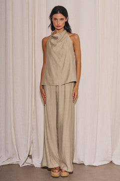 Halter Neck Top and Pant Set