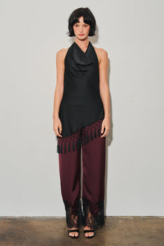 Woven Pant With Lace Detail