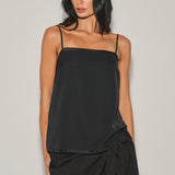 Organza Trim Satin Camisole