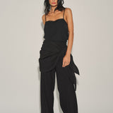 Organza Trim Satin Camisole