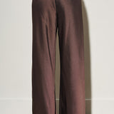 Satin Drawstring Mid Rise Pant