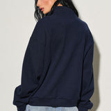 Knit Half Zip Top