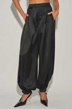 Satin Balloon Harem Pant
